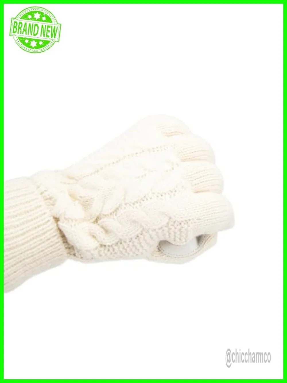 Touchscreen Cable Knit Sherpasoft Gloves - Women's Cold Weather